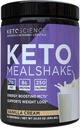 Keto Science Ketogenic Meal Shake Vanilla Дієтичні добавки, Багатий в MCTs і протеїн, упаковані з колагеном, вітамінами і мінералами, Кето і Палео Друго, Втрата ваги, (14 порції), 20.49 Оз