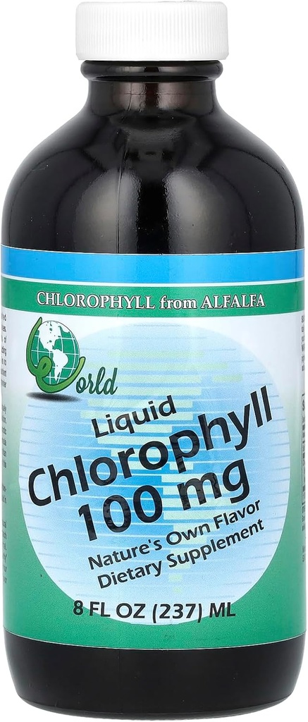 World Organic - Chlorophyll Liquid 100mg, 8 oz liquid