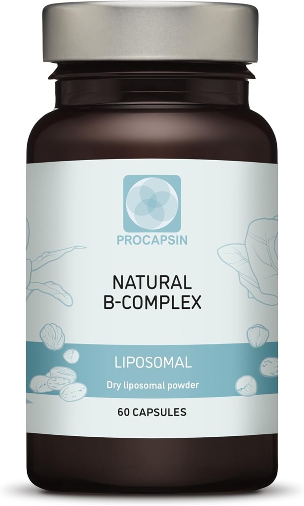 Natuurlijke Liposomale B-complexcapsules met alle 6 belangrijke B-vitaminen (60)