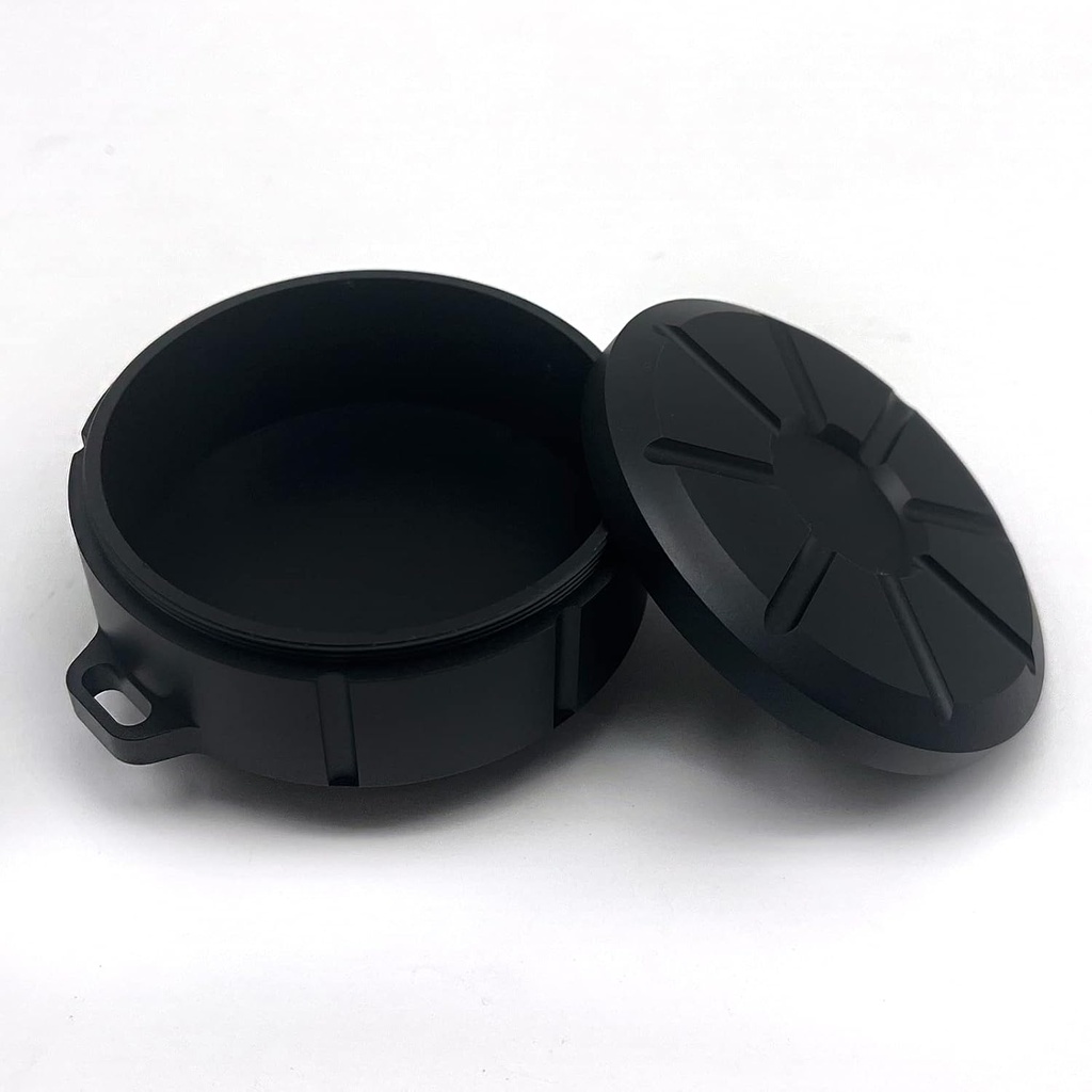 Aluminium Alloy Small Vitamin Box Waterproof Travel Pill Организатор Pill Dispenser Дополнитель для таблеток / витамин / рыбий жир (черный)