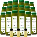 Selleri Juice rense af Raw Fountain, Alle naturlige rå, koldpresset safter, Morning Detox Rense, 30 flasker 12oz, 5 Bonus Ginger Skud