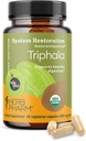 Herb Pharm USDA Organic Triphala Capsule | Cleansing & Detoxification Support & Digestive Health Support With Amla, Haritaki & Bibhitaki, FAIRWILD® Certified | 60 Vegan Capsules, Fino a 30 giorni di alimentazione*