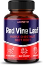 Red Vine Leaf Supplement met Horse Chestnut, Rode bieten, Gember - Natuurlijke ondersteuning voor Vein sterkte en Circulatie Wellness- Made in The USA (90 Count (Pack of 1))