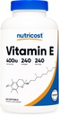 Nutricost Vitamin E 400 IE, 240 Softgel Capsules - Gluten Free, Non-GMO