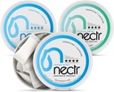 Nectr energijos Nootropiniai Pouches Mint Mix - Kofeino Pouches su Cognizin Citicoline. 3 Skonis: Lengvas ir šviežias mėtų, ir ledyninis žalias. Sugarai nemokamai, Nikotinas nemokamai Calm Focus & Energijos papildas