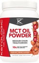 Ketologic MCT Oil Powder Hazelnut Cream (1 LB) - Keto Coffee Creamer & Energy Support - 41 servizos de triglicéridos de cadea media para Focus & Fuel
