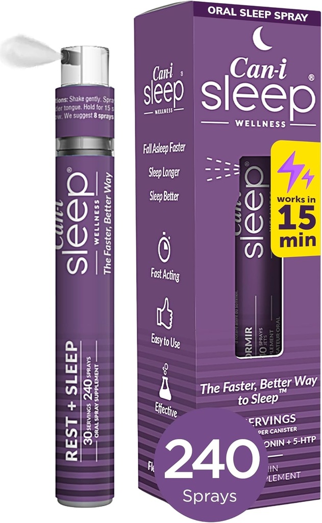 Adormatge ràpid de somni amb Melatonin, GABA & 5-HTP - Natural Oral Dorm Ai per a la tardor Adormir ràpidament i refrescar l'Ajuda per a adults - 30 Servings