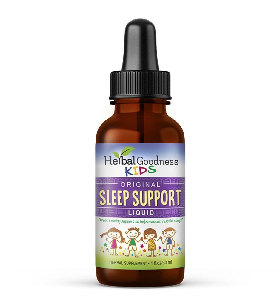 Kids Sleep Support Liquid Extract - Natural Kids Plant Based Herbal Sleep Aid, with Chamomile, Guava Leaf - 1oz Liquid Extract - Herbal Goodness (1 Unit)