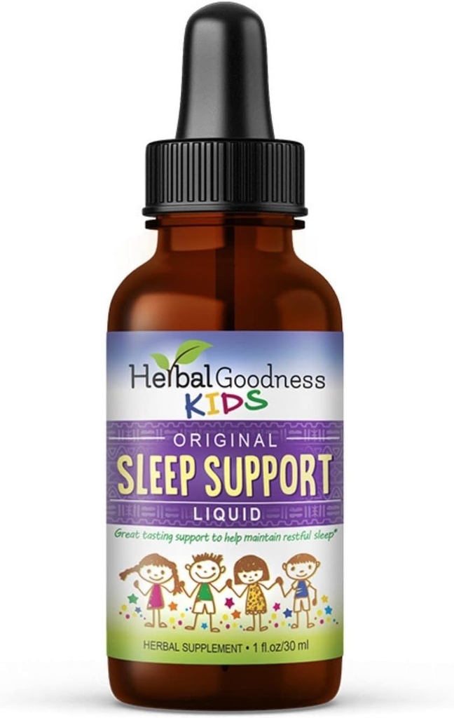 Kids Sleep Support Liquid Extract - Natural Kids Plant Based Herbal Sleep Aid, with Heamomile, Guava Leaf - 1oz Liquid Extract - Herbal Goods (1 jednotka)