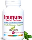 Immune Herbal Defense Supplement (200mg) with Reishi Mushroom, Astragalus Andrographis, Multi Herbal Extract with Elderberry, Echinacea (30 Capsules) | Powerful Immune Support Supplement