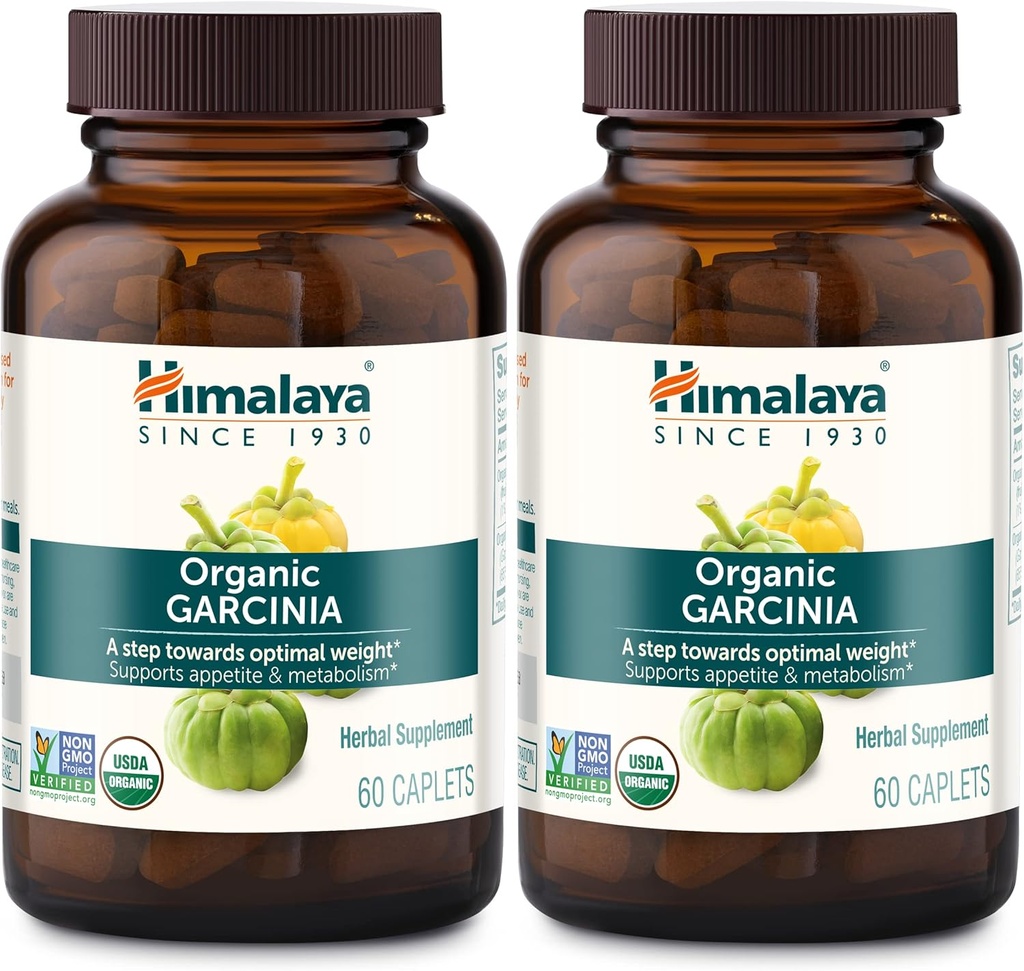 Đội ngũ hỗ trợ sinh học Himalaya Garcinia Cambogia Herbal, Ủy ban bảo vệ thực vật, Liid Metabolism, Weight Proproction, USDA BORMMO, Vegan, 600 mg, 60 cây-Baslets, 2 Pack