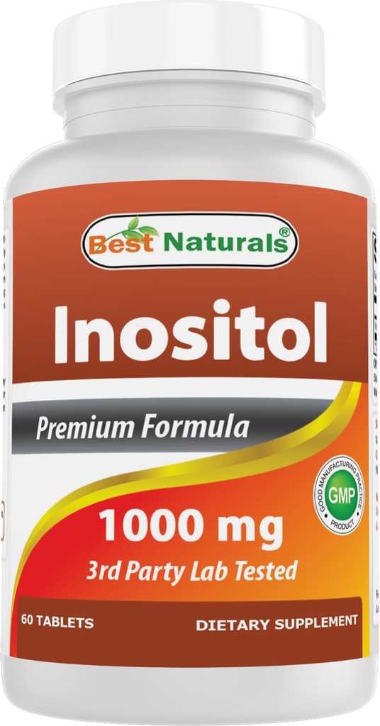 Bästa naturinositol 1000 mg 60 tabletter