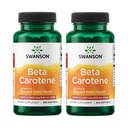 Swanson Beta-Carotene Vitamin A 25,000 IU Eye and Skin Health Supplement for Adults Seeking Vision and Immune Support - 7,500 mcg (300 Softgels, 2 Pack)