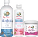 MaryRuth Organics Moterys MultivitaminLustriva Plaukų augimo, menopauzės parama, & Dienos skystas Multimineralinė, 3 -Pack Bandl Plaukų paramos, Odos sveikatos, Imuninė Parama, Gut Health, ir miego parama