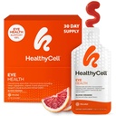 Healthycell Eye Health Daily Liquid Supplement - 30 Gel Packs | Eye Vitamins & Minerals with Lutein, Zeaxanthin, Astaxanthin & Beta Carotene for Sight Care & Macular Support