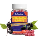 Elderberry Gummies, Elderberry Extract 300mg, with Vitamin C and Zinc, Strawberry Flavor Gummies, Non-GMOs, Gluten Free, Vegan-Friendly, Immune Support, 60 Count
