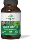 ORGANIC INDIA Liver eta Kidney Cleanse Detox Repair - Herbal Supplement - Cleanse & Rejuvenate, Liver & Kidney Funtzio osasuntsua, Vegan, USDA Certified Organic, Ez-GMO - 180 kapsula