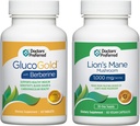 DoCTORS'PreFERRED GlucoGold עם 1500 מ"ג ליום ברברין ו- Lion's Mane Mushroom