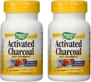 Nature'S Way Activated Charcoal High Adsorbency - 100 Capsules 2 pack
