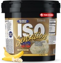 Ultimate Nutrition Whey Protein Isolate Powder with Glutamina Complex, ISO Sensation 93 - Whey Protein Powder with Added Colostrum for Enhanced Recovery, Immunity & Gut Health - Banana, 5lbs