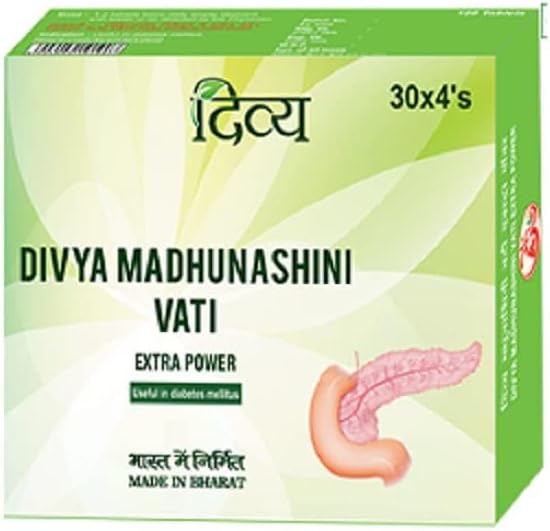 Patanjali Divya Madhunashini Daya Ekstra - 120 Tab (30tab x 4)
