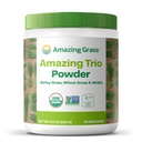 Amazing Gras Greens Trio: Greens Powder with Wheatgras, Alfalfa, " Barley Grasss,rich Source of Chlorophyll, 30 Servings