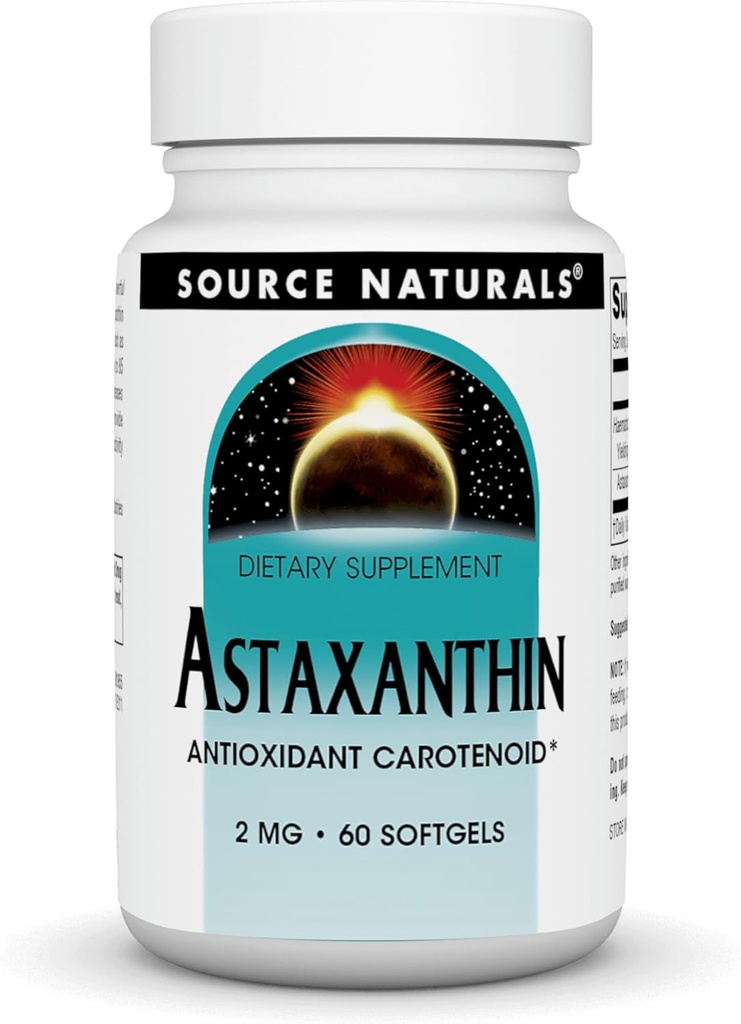 SOURCE NATURALS Astabanthin 2 Mg Soft Gel, 60 Count