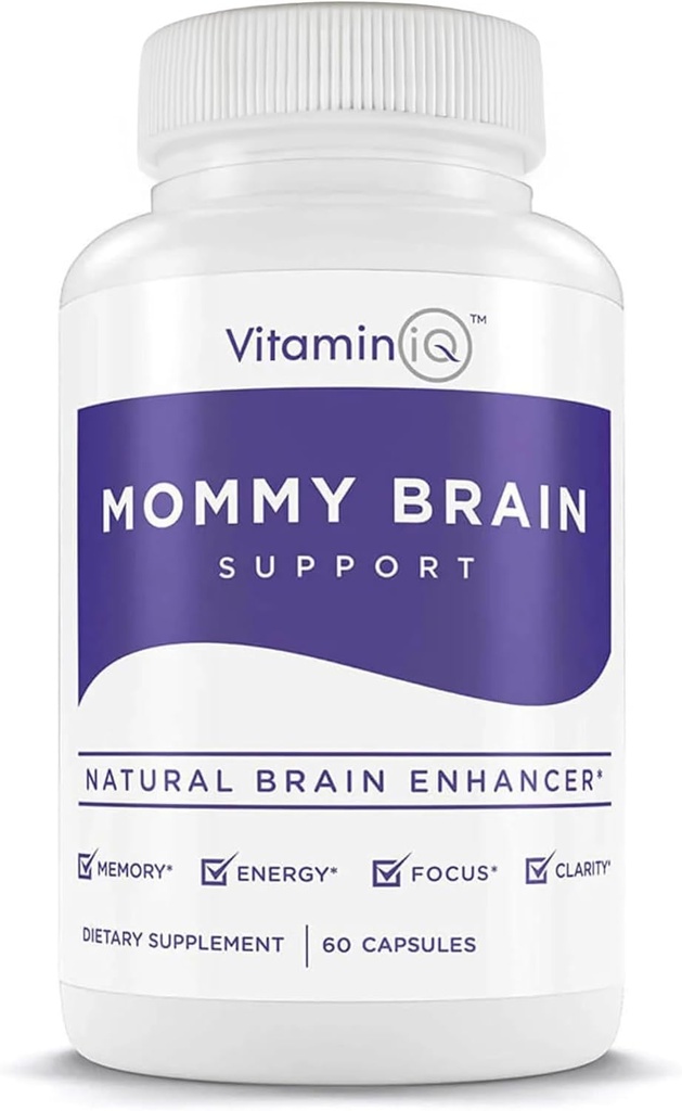 Mor Brain Postnatal Supplement (60 kapsler) for kognitiv helse, humør, energi med GPC og CDP Choline, fosfatidyserin, Omega-3 DHA