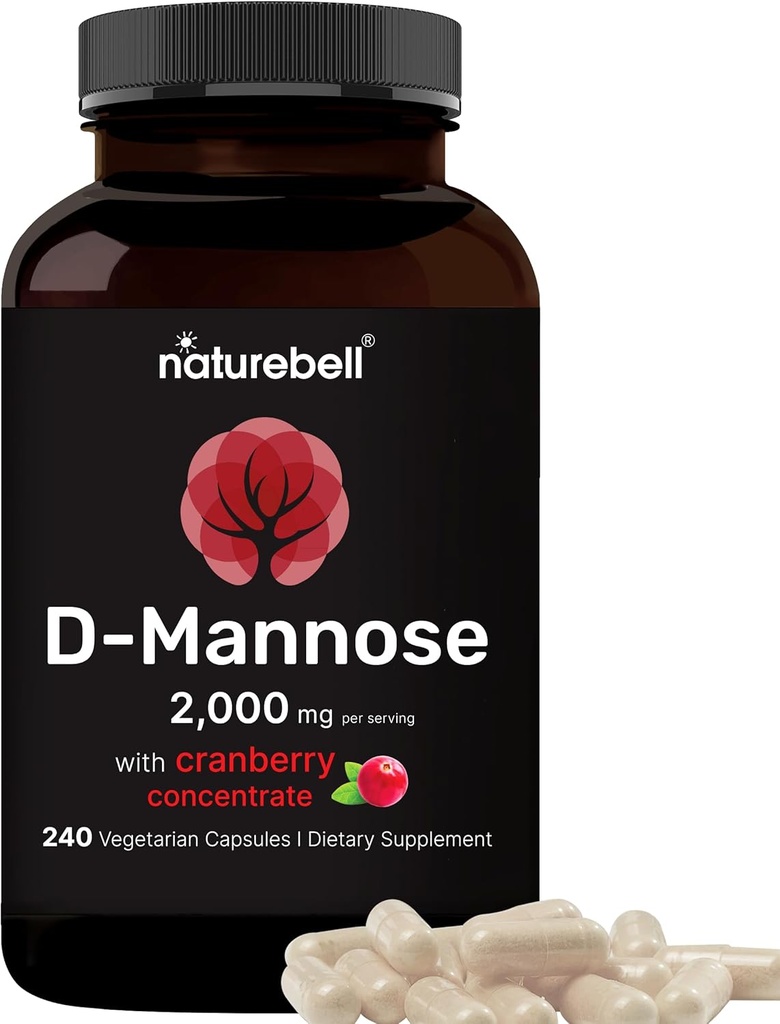 NatureBell D-Mannose 500mg κάψουλες (2.000mg ανά υπηρεσία) 