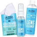 Powered by Nano Magic Eyeglass Lens Cleaning Spray 7oz Value Pack | 1oz Spray, 6oz Refill, Microfiber Cloth | for Glasses, Phone, Electronic Screens, Optic Surfaces, Coated Surfaces