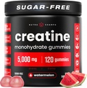 NutraChamps 120 Creatiini Gummies miesten & naisten - 5g Sokeriton purutabletti Monohydraatti Gummies - tukee proteiinisynteesiä, lihasten Recovery &amp; Treout Performance