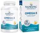 Nordic Naturals אומגה 3, Lemon Flavor - 180 Soft Gels - 690 מ"ג אומגה 3 - שמן דגים - EPA & DHA - Immune Support, Brain & Heart Health, Optimal Wellness - Non-GMO - 90 משרתים