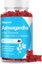 Ashwagandha Gummies su L-theanine, Ashwa šaknų priedas Gummy moterims, 60 Mišrus Berry Flavored Gummies