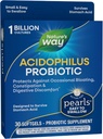 Nature's Way Acidophilus Probiotic Pearls, Supports Digestive Balance & Gut Health, Reduce a constipação ocasional e a floración*, 1 Billion Cultures, 30 Softgels