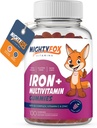 Iron Gumyaminans per a nens i Teniped Tpioca Based - millor Testing - No-GMO - Guten Free - Vegan Chewable Iron w/Vitamin A, C, B3, B5, B6, B12, Fulic, biologica i Zin 100ct