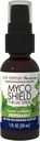 Host Defense MycoShield Throat Spray - Immune Health Support - Dietary Mushroom Supplement with Chaga, Reishi, Turkey Tail & More - On-The-Go Immune Support - Peppermint, 1 fl oz (71 Servings)*