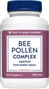 ויטמין Shoppe Bee Pollen Complex 1000MG, Superfood with Bee Propolis ו-Royal Jelly, Seasonal Immune System Support (300 טבליות)