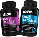 DR. BO Liver Cleanse & Lung støtte piller - Herbal Cleanser Formler for å støtte Liver & Lung Health