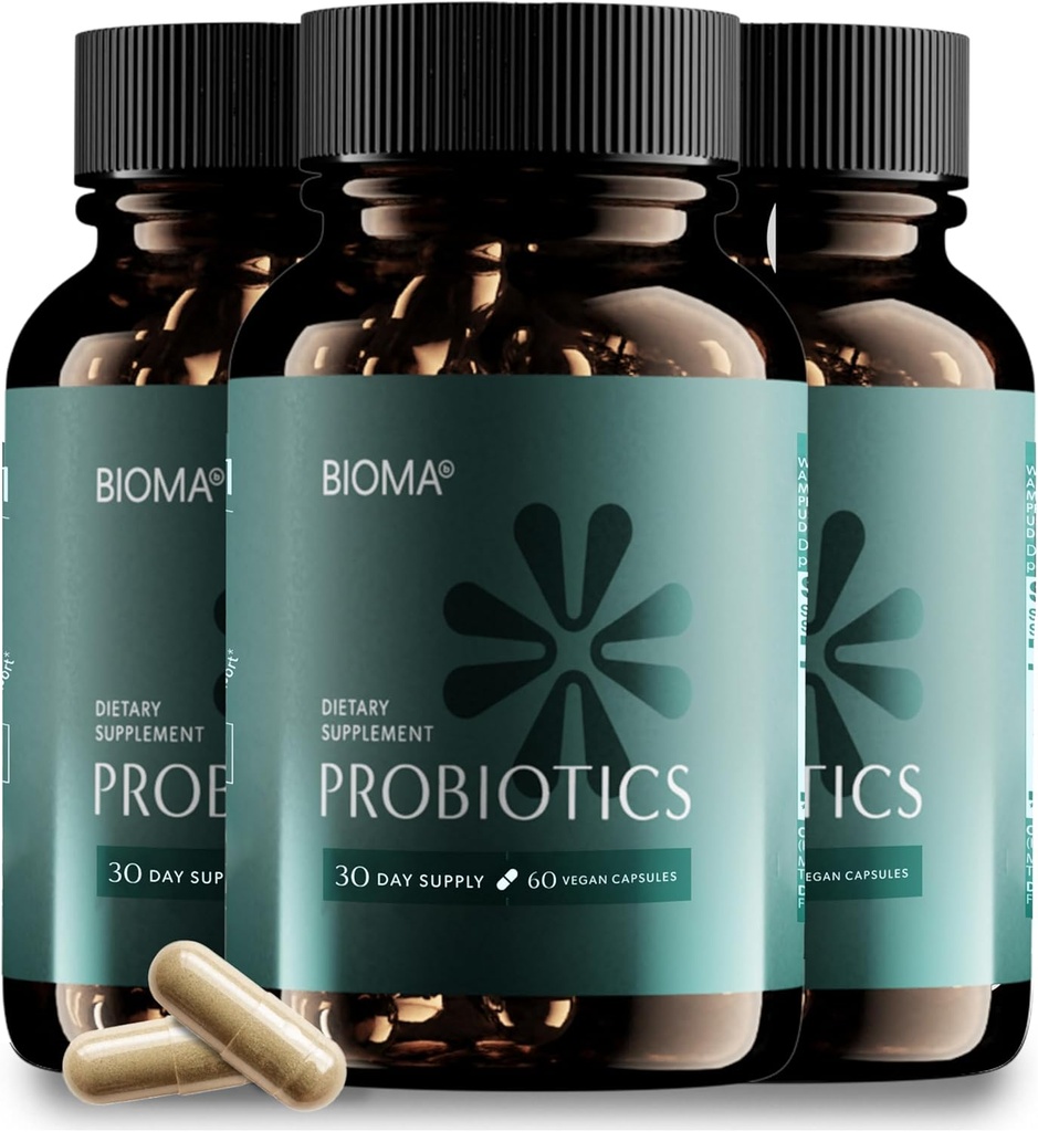 Bioma probiotikumok - Emésztési egészség probiotikum - Gut Support for Men & Women with Xyloologosaccharides, Tributirin & Bifidobacterium - Vegan & Gluten Free - 180 Delayed- Release Capsules (90- napos ellátás)