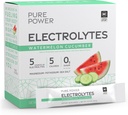 Pure Power Electrolytes, Watermelon Cucumber Flavor, 5.13 oz (145.6 g), 30 Daxildir (30 Packets), 5 Calories və 0 g Sugar, Qeyri-GMO, NSF Daxili, Dr. Mercola