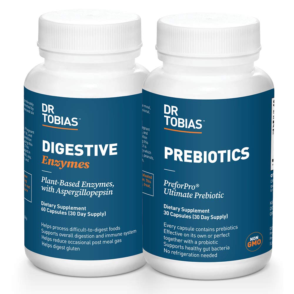 Dr. Tobias Prebiotics & Digestive Enzymes Bundle for Digestive Health