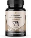 Beef Organ Suplemen - Grass Fed & Palezine Raised - Total Body Wellness & Performance, Organ Complex dengan 3000mg Desicated Beef Liver, Heart, Ginjal, Pankreas, Spleen (180 Capsules)