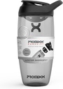 Promix 追逐蛋白质摇摆瓶(24 oz) – 寂静无声的无篮混音器,Leak-Proof Lid,BPA/BPS & Phthate-Free ECOZEN – 蛋白质摇摆,前和后工作滑动的易清摇摆杯