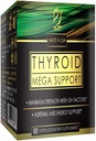 ACTIF Thyroid Mega-Support - Maximale Stärke mit 10+ Schilddrüsenfaktoren - Unterstützt Energie, Stoffwechsel, Nebennieren Fatigue & Stress Response - Non GMO, 1 Monat Versorgung, Made in USA