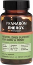 Pranarum - Aromaboost Energy Herbal Supplement - Fizikai és mentális kimerültség - Guarana - Vitamins B6 B9 B12 - Pure Scots Pine Essential Oil - 60 Count