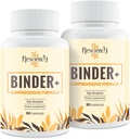 Detox Binder Supplement - Aktiivsüsi, tseoliit, bentoniit savi, piimaohakas, kaubanduslikud segud - maks ja soolestik, Max Absorption, 180 vegankapslit