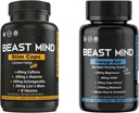 Day & Night Energy With Sleep Aid Bundle | 400mg Caffeine | 600mg Ashwagandha | 200mg Lions Mane | Increased Energy & Focus & Mood Sleep Aid with GABA, Valerian Root, Chamomile, Melatonin, Magnesium