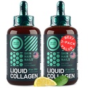 Liquid Collagen Peptides with Biotin Drops - 30,000mcg Biotin and Collagen Liquid for Women and Men - Youthful Skin, Hair Growth, Strong Nails - Hair Vitamins for Hair Loss - Lemon Flavor - 2x2oz
