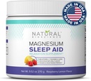 Magnesium Lo-gaueko Hautsa - Magnesium Citrate, Magnesium Glycinate Melatonin, L-Theanine eta GABA lo egiteko laguntza, lo naturalaren gehigarria, Vegan, Gluten-Free, Raspberry Lemon Flavor