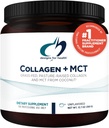 Designs for Health Collagen + MCT, Unflavored - Hydrolyzed Grass-Fed Collagen Peptides with MCT Oil Powder to Promote Mental Focus, Sustained Energy, Skin & Gut Health (30 Servings)